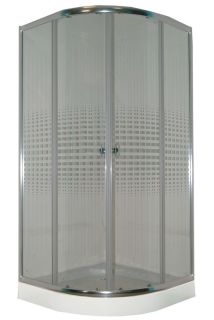 Душевой уголок Parly Z9111 с поддоном 90x90см хром